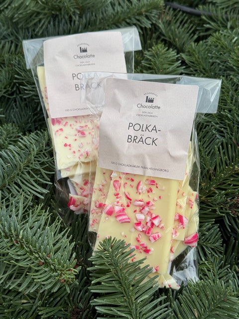 Polkaprikker - Hvid chokolade