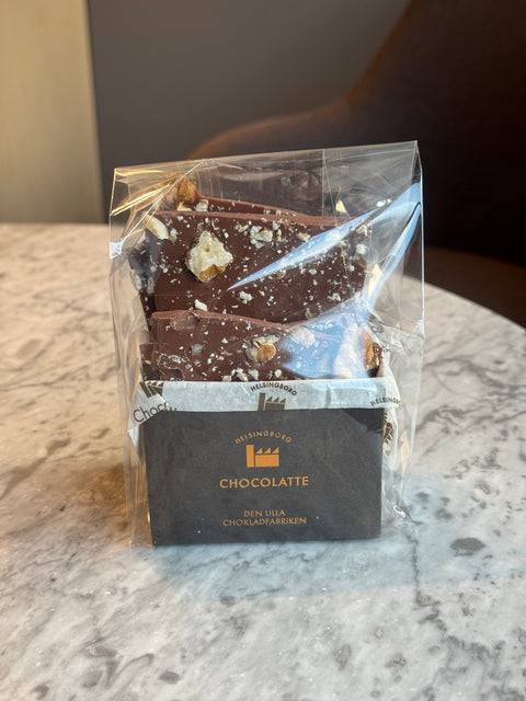 Mælkechokoladebar med valnød og salt
